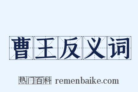 曹王反义词是什么意思的图片